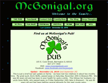 Tablet Screenshot of mcgonigal.org